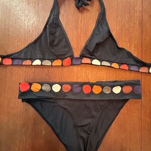 HUE Colorful Polka Dot Bikini Set